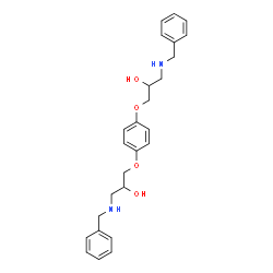 ChemSpider 2D Image | 1,1'-[1,4-Phenylenebis(oxy)]bis[3-(benzylamino)propan-2-ol] | C26H32N2O4