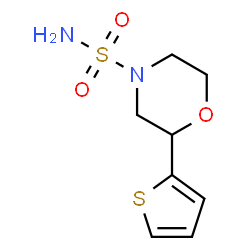 ChemSpider 2D Image | 2-(2-Thienyl)-4-morpholinesulfonamide | C8H12N2O3S2