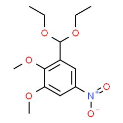ChemSpider 2D Image | 1-(Diethoxymethyl)-2,3-dimethoxy-5-nitrobenzene | C13H19NO6