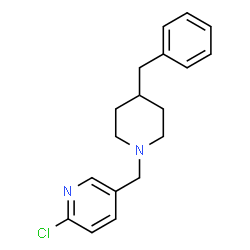 ChemSpider 2D Image | 5-[(4-Benzyl-1-piperidinyl)methyl]-2-chloropyridine | C18H21ClN2