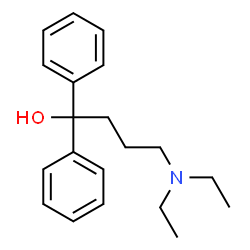 ChemSpider 2D Image | 4-Diethylamino-1,1-diphenyl-butan-1-ol | C20H27NO