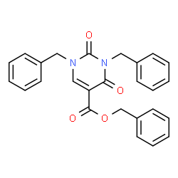 ChemSpider 2D Image | Benzyl 1,3-dibenzyl-2,4-dioxo-1,2,3,4-tetrahydro-5-pyrimidinecarboxylate | C26H22N2O4
