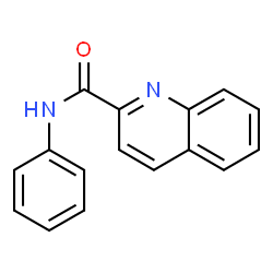ChemSpider 2D Image | N-Phenyl-2-quinolinecarboxamide | C16H12N2O
