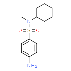 ChemSpider 2D Image | 4-Amino-N-cyclohexyl-N-methylbenzenesulfonamide | C13H20N2O2S