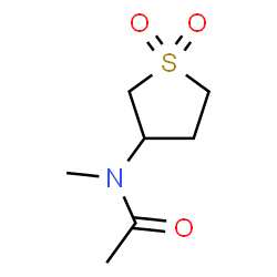 ChemSpider 2D Image | N-(1,1-Dioxidotetrahydro-3-thiophenyl)-N-methylacetamide | C7H13NO3S
