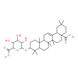 ChemSpider 2D Image | 28-Methoxy-28-oxoolean-12-en-3-yl methyl hexopyranosiduronate | C38H60O9