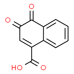 ChemSpider 2D Image | 3,4-Dioxo-3,4-dihydro-1-naphthalenecarboxylic acid | C11H6O4