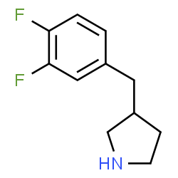 ChemSpider 2D Image | 3-(3,4-Difluorobenzyl)pyrrolidine | C11H13F2N