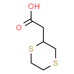 ChemSpider 2D Image | 1,4-Dithian-2-ylacetic acid | C6H10O2S2
