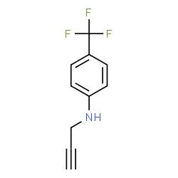 ChemSpider 2D Image | N-(2-Propyn-1-yl)-4-(trifluoromethyl)aniline | C10H8F3N