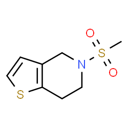 ChemSpider 2D Image | 5-(Methylsulfonyl)-4,5,6,7-tetrahydrothieno[3,2-c]pyridine | C8H11NO2S2