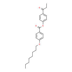ChemSpider 2D Image | 4-Propionylphenyl 4-(octyloxy)benzoate | C24H30O4
