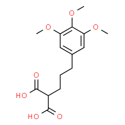 ChemSpider 2D Image | [3-(3,4,5-Trimethoxyphenyl)propyl]malonic acid | C15H20O7