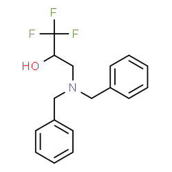 ChemSpider 2D Image | 3-(Dibenzylamino)-1,1,1-trifluoro-2-propanol | C17H18F3NO