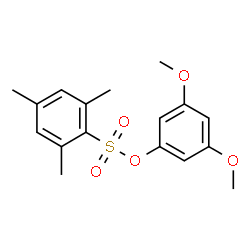 ChemSpider 2D Image | 3,5-Dimethoxyphenyl 2,4,6-trimethylbenzenesulfonate | C17H20O5S