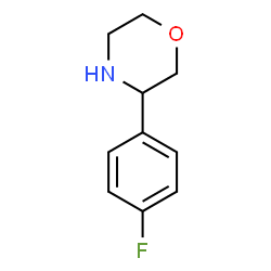 ChemSpider 2D Image | 3-(4-Fluorophenyl)morpholine | C10H12FNO