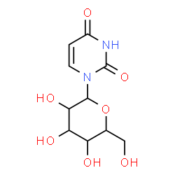 ChemSpider 2D Image | 1-Hexopyranosyl-2,4(1H,3H)-pyrimidinedione | C10H14N2O7