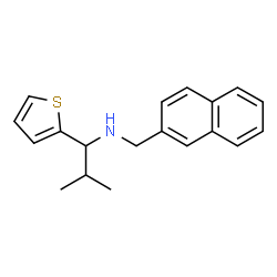 ChemSpider 2D Image | 2-Methyl-N-(2-naphthylmethyl)-1-(2-thienyl)-1-propanamine | C19H21NS