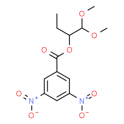 ChemSpider 2D Image | 1,1-Dimethoxy-2-butanyl 3,5-dinitrobenzoate | C13H16N2O8