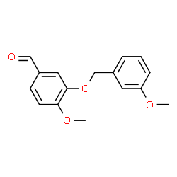 ChemSpider 2D Image | 4-Methoxy-3-[(3-methoxybenzyl)oxy]benzaldehyde | C16H16O4