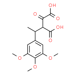 ChemSpider 2D Image | 2-Oxo-3-[1-(3,4,5-trimethoxyphenyl)ethyl]succinic acid | C15H18O8