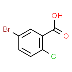 ChemSpider 2D Image | 5-Bromo-2-chlorobenzoic acid | C7H4BrClO2