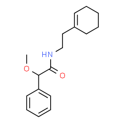 ChemSpider 2D Image | N-[2-(1-Cyclohexen-1-yl)ethyl]-2-methoxy-2-phenylacetamide | C17H23NO2