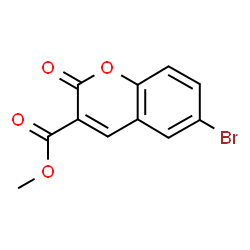 ChemSpider 2D Image | Methyl 6-bromo-2-oxo-2H-chromene-3-carboxylate | C11H7BrO4