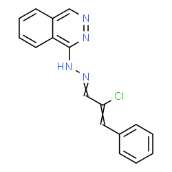 ChemSpider 2D Image | 1-[2-(2-Chloro-3-phenyl-2-propen-1-ylidene)hydrazino]phthalazine | C17H13ClN4