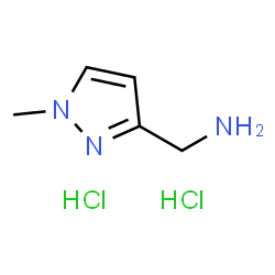 ChemSpider 2D Image | (1-Methyl-1H-pyrazol-3-yl)methanamine dihydrochloride | C5H11Cl2N3