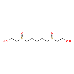 ChemSpider 2D Image | 2,2'-(1,5-Pentanediyldisulfinyl)diethanol | C9H20O4S2