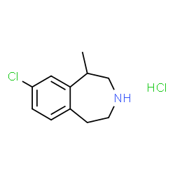 ChemSpider 2D Image | Lorcaserin hydrochloride anhydrous | C11H15Cl2N