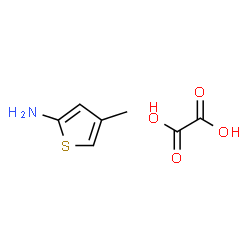 ChemSpider 2D Image | 4-Methyl-2-thiophenamine ethanedioate (1:1) | C7H9NO4S