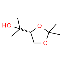 ChemSpider 2D Image | 2-[(4R)-2,2-Dimethyl-1,3-dioxolan-4-yl]-2-propanol | C8H16O3