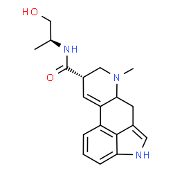 ChemSpider 2D Image | (8alpha)-N-[(2S)-1-Hydroxy-2-propanyl]-6-methyl-9,10-didehydroergoline-8-carboxamide | C19H23N3O2