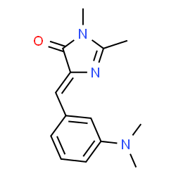 ChemSpider 2D Image | (5Z)-5-[3-(Dimethylamino)benzylidene]-2,3-dimethyl-3,5-dihydro-4H-imidazol-4-one | C14H17N3O