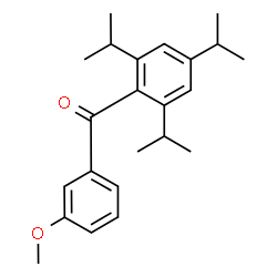 ChemSpider 2D Image | (3-Methoxyphenyl)(2,4,6-triisopropylphenyl)methanone | C23H30O2