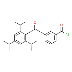 ChemSpider 2D Image | 3-(2,4,6-Triisopropylbenzoyl)benzoyl chloride | C23H27ClO2