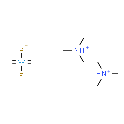 ChemSpider 2D Image | N,N,N',N'-Tetramethyl-1,2-ethanediaminium disulfido(dithioxo)tungsten | C6H18N2S4W
