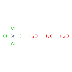 ChemSpider 2D Image | Tetrachlorostannane trihydrate | H6Cl4O3Sn