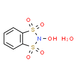 ChemSpider 2D Image | 1,3,2-Benzodithiazol-2-ol 1,1,3,3-tetraoxide hydrate (1:1) | C6H7NO6S2