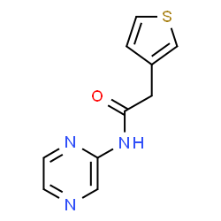 ChemSpider 2D Image | N-(2-Pyrazinyl)-2-(3-thienyl)acetamide | C10H9N3OS