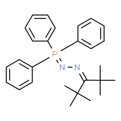 ChemSpider 2D Image | 1-(2,2,4,4-Tetramethyl-3-pentanylidene)-2-(triphenylphosphoranylidene)hydrazine | C27H33N2P