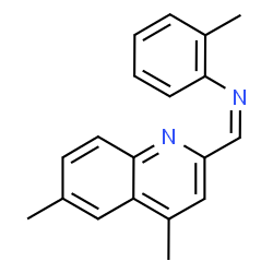 ChemSpider 2D Image | (Z)-1-(4,6-Dimethyl-2-quinolinyl)-N-(2-methylphenyl)methanimine | C19H18N2