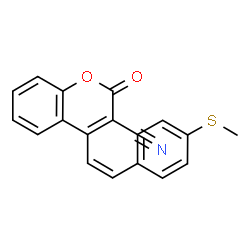 ChemSpider 2D Image | 4-{(Z)-2-[4-(Methylsulfanyl)phenyl]vinyl}-2-oxo-2H-chromene-3-carbonitrile | C19H13NO2S