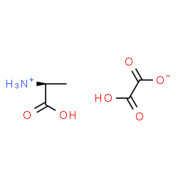 ChemSpider 2D Image | (1S)-1-Carboxyethanaminium hydrogen oxalate | C5H9NO6