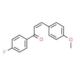 ChemSpider 2D Image | (2Z)-1-(4-Fluorophenyl)-3-(4-methoxyphenyl)-2-propen-1-one | C16H13FO2