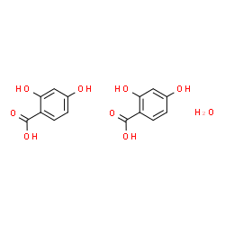 ChemSpider 2D Image | 2,4-Dihydroxybenzoic acid hydrate (2:1) | C14H14O9
