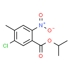 ChemSpider 2D Image | Isopropyl 5-chloro-4-methyl-2-nitrobenzoate | C11H12ClNO4