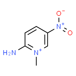 ChemSpider 2D Image | 2-Amino-1-methyl-5-nitropyridinium | C6H8N3O2